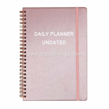 Personalized Custom A5 Undated Leather Daily Planner